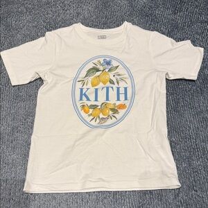 Kith Cream Short-Sleeve Tee with Yellow Lemon Graphic
